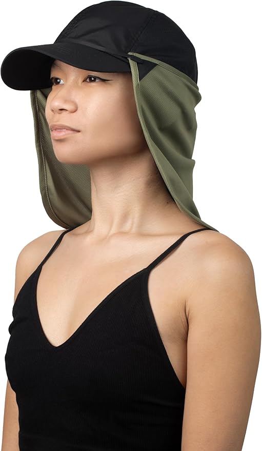 CoolNES - UV Sun Protection Neck Drape Adjustable Multifunctional 2 in 1 Face Covering for Outdoor Fishing - Unisex