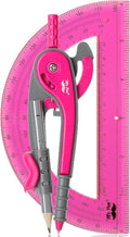 Mr. Pen- Compass and Protractor Set, Math Compass for Geometry and Drawing
