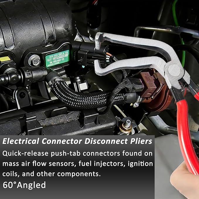 Automotive Electrical Terminal Connector Separator Removal Tool Set for Cars, Electrical Disconnect Pliers and Connector Tool (3-Piece)
