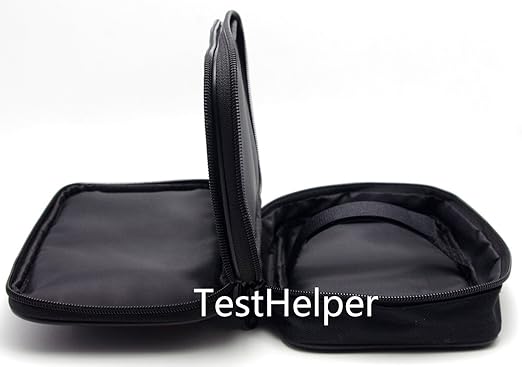KCH19 Double Layered & Padded Carrying Zipper Case with Wrist Strap Use for Handheld Multimeter,Phase Indicator,Thermometer, Calibrator,Clamp Meter