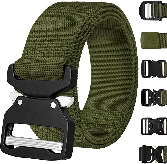 TECEUM Tactical Belt – Heavy-Duty & Quick Release – Military, Work, Rigger, Duty & Utility Belt for Men