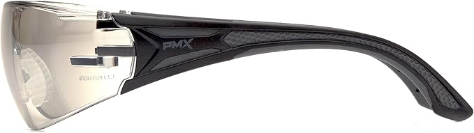 Pyramex Endeavor Plus Safety Glass Black/Gray Frame With Foam Padding Clear H2MAX Anti-fog Lens