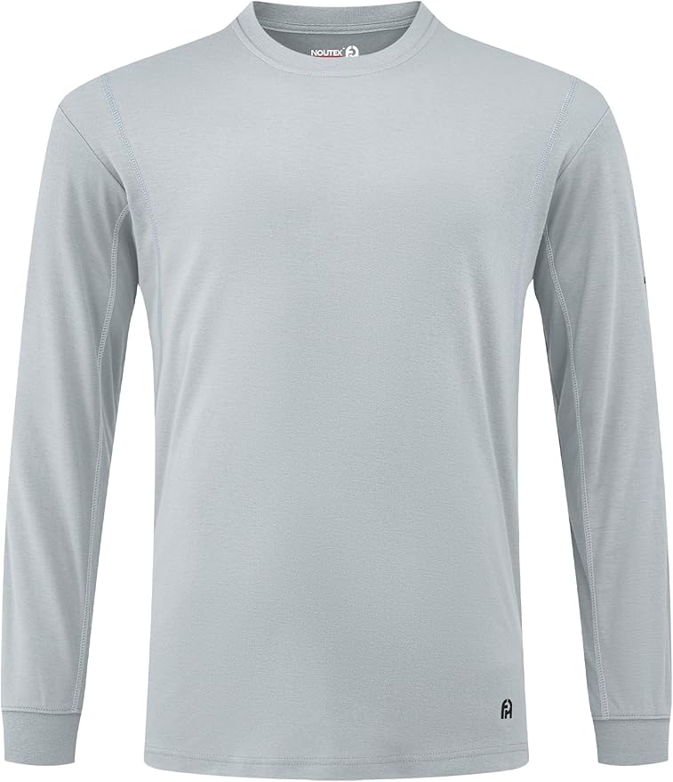 FR Shirts for Men 5.5oz Lightweight Bird's Eye Mesh Back Panel for Ventilation Long Sleeve CAT2 Fire Resistant Shirts