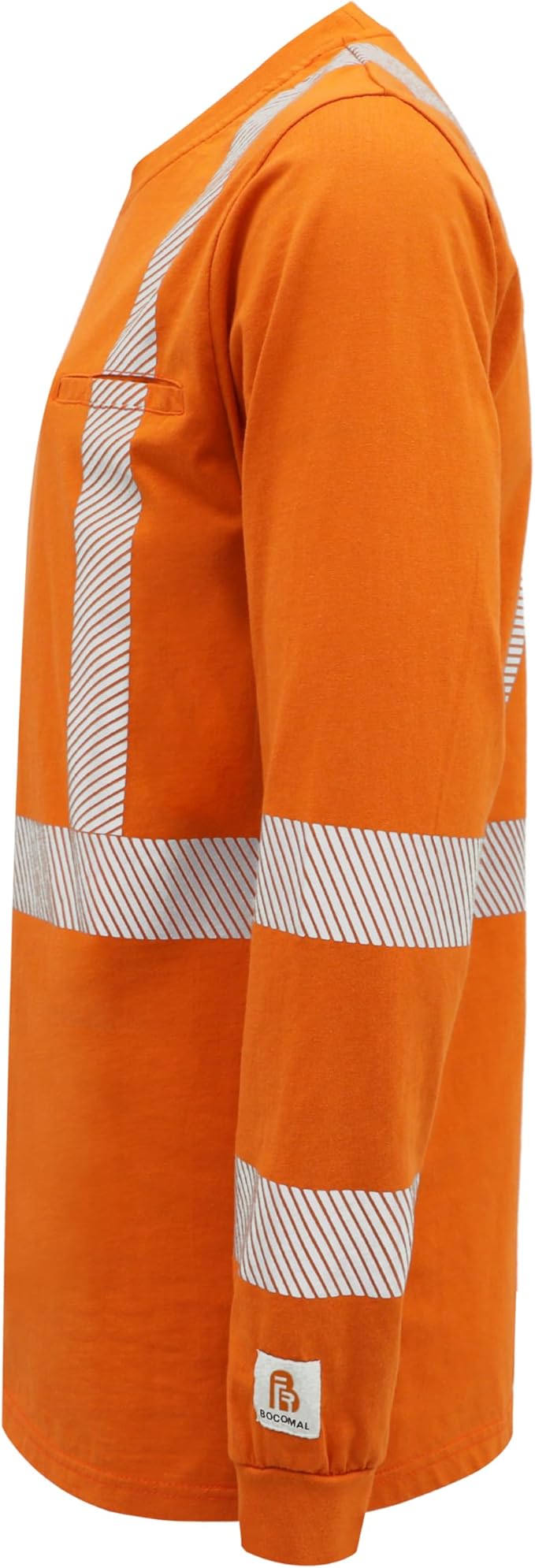 BOCOMAL FR Hi-Vis Shirts 6oz Lightweight High Visibility Reflective Flame Resistant/Fire Retardant Shirt Men's Safety Shirts