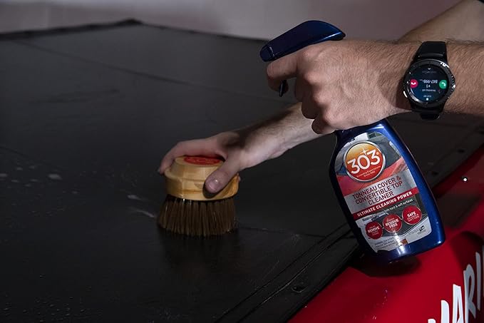 303 Products 30571CSR Tonneau Cover and Convertible Top Cleaner - Vinyl and Fabric Top Cleaner - Ultimate Cleaning Power - Helps Remove Tough Stains - Rinses Residue Free - 16 fl. oz. Packaging May Vary
