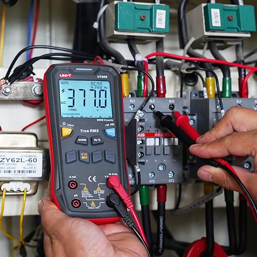 UNI-T Digital Multimeter Smart,UT60S True RMS,9999 Counts 1000V AC DC Voltmeter Ammeter Capacitor Temperature,Fully Automatic Anti-Burn Intelligent Multimeter Tester