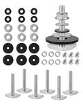T Slot Bolts for Thule, Yakima Roof Rack Cross Bars, Platform, Cargo Basket, Stainless Square T Track Bolt Adapter to Secure Bike/Ski/Kayak Rack, Solar Panel, Awning, M6x35mm, 4mm Thickness