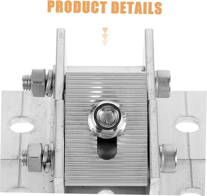 Gadpiparty 4pcs Adjustable Solar Panel Bracket Tilt Mount Clamp for Roof Rv Boat Compatible Various Easy Installation