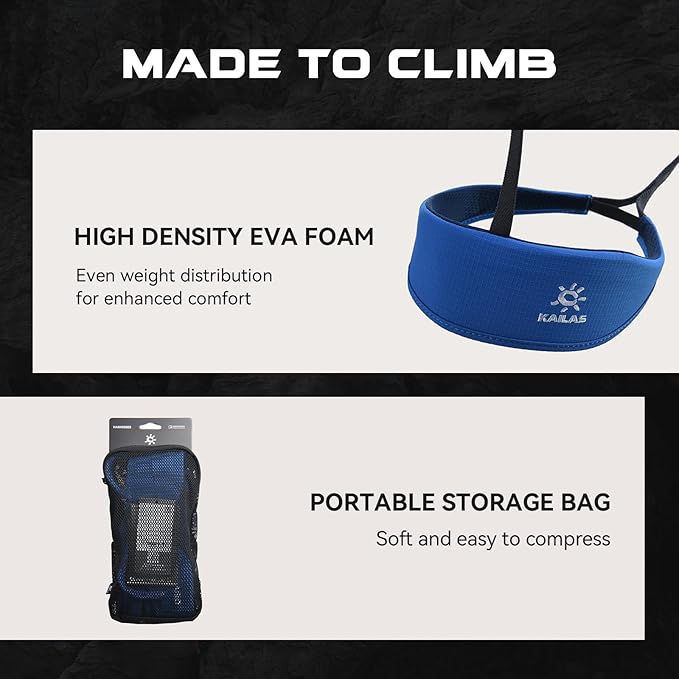 KAILAS Airo Rock Climbing Harness Men Roofing Harnesses Rescue Mountaineering Safety Belt Women Comfortable Lightweight