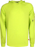 BOCOMAL FR Hooded T Shirts Heather Series 6oz Flame Resistant NFPA2112 CAT2 Fire Retardant Hoodies Work Shirt