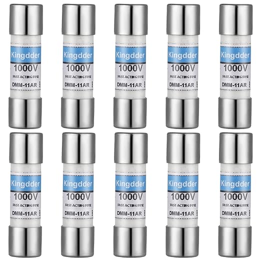 Kingdder Digital Multimeter Fuse Dmm-11A 11A 1000V DMM Replacement Fast Acting Replacement Agent Fuse 10 x 38 mm, 3/8 Inch x 1-1/2 Inch(10 Pcs)