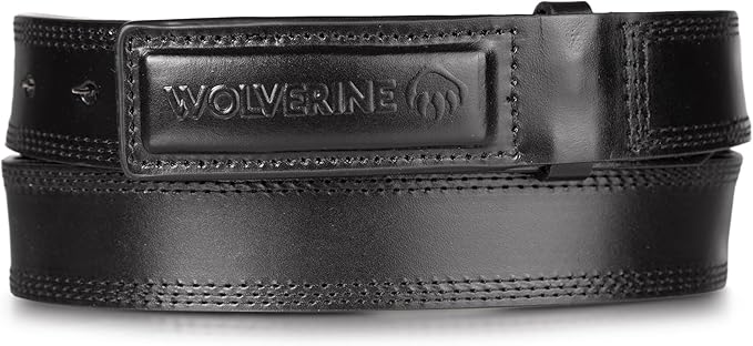 Wolverine Men's Full Grain Leather Belt | Heavy Duty | Utility | Tactical | Rugged | Durable | Metal Buckle