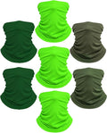 Xeoxarel Neck Gaiter, 7 Pack Cooling UV Protection, Bandana Face Mask Scarf for Men and Women