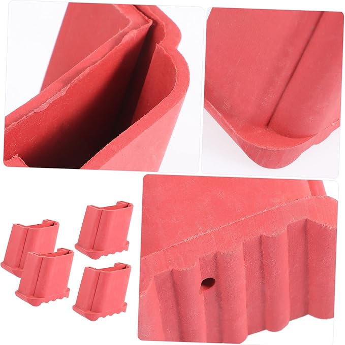 4pcs Household Non-Slip Ladder Feet Pads Durable Rubber Protectors for Step Ladders Thick Shock-Absorbing Design Suitable for Indoor and Outdoor Use