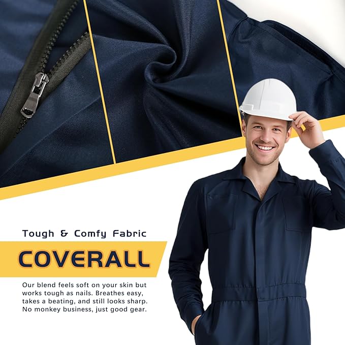 MCJC Coveralls for Men Adult Jumpsuit Coveralls Mechanic Work Uniform Halloween Horror Killer Costume