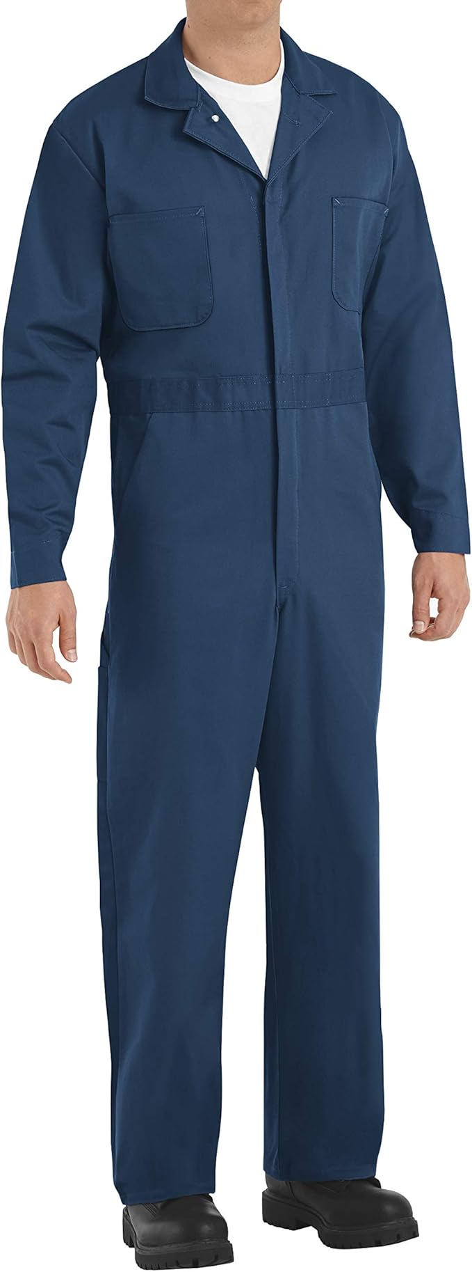 Red Kap Men's Button-Front Cotton Coverall