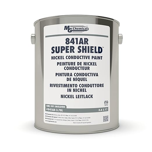MG Chemicals 841AR Super Shield Nickel Conductive Coating, 3.6 L, Metal Can, Dark Grey