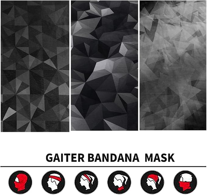 Neck Gaiter Face Cover Bandana Mask Scarf, Breathable Sun& Dust-proof for Cycling Running Fishing Hiking