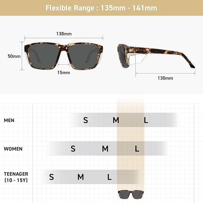 VETRA Z87+ Certified Safety Glasses HD High Contrast UV400 Side Shield Anti-Oil Coating Stylish Eyewear