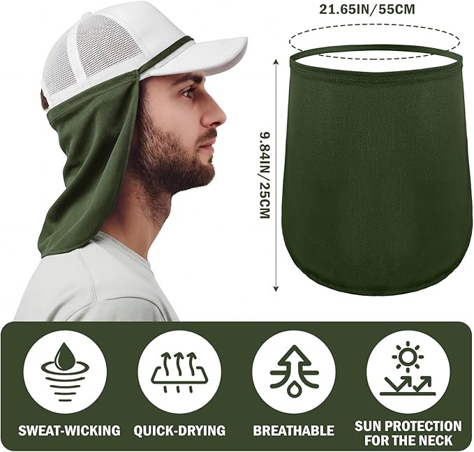 Tatuo Neck Drape UV Sun Protection Gaiter Adjustable Unisex Multifunctional 2 in 1 Face Covering for Outdoor Sports Fishing