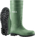 HISEA Men's Steel Toe Rain Boots PVC Rubber Boots, Waterproof Garden Fishing Outdoor Work Boots, Durable Slip Resistant Knee Boots for Agriculture and Industrial Working
