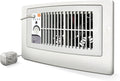 Suncourt Flush Fit Floor/Wall Register Booster Fan — Ultra-Quiet, 5-Speed Vent Fan with Smart Technology and 6-Foot Power Cord, HC500-WPL (White)
