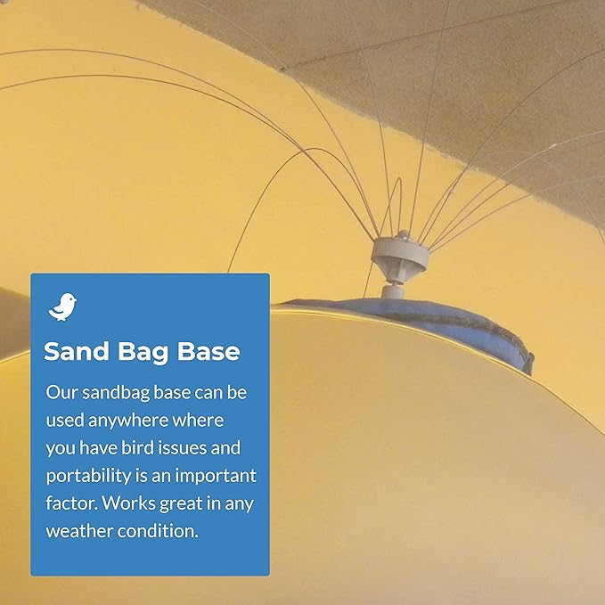 Bird Barrier Sand Bag Boat Base – for Use Daddi Long Legs | Empty - Add Your own Sand | Keep Birds Away from Your Boat - Daddi Long Legs Sold Separately