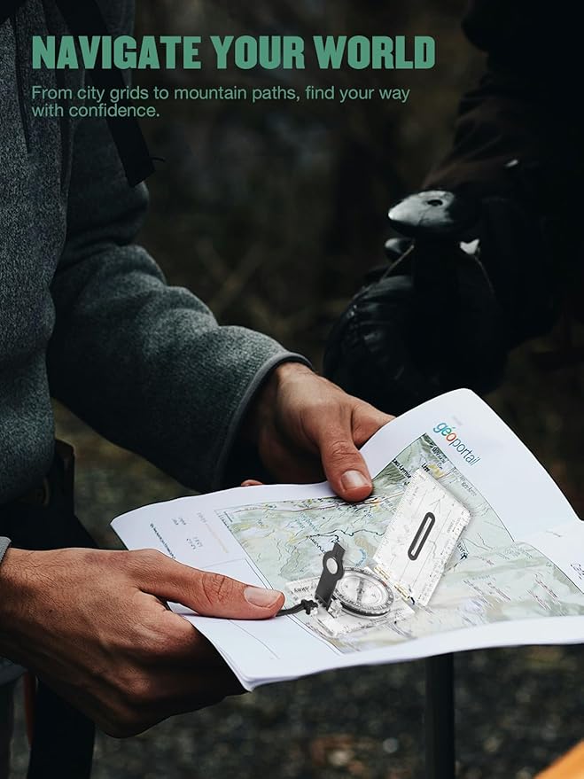 Eyeskey Advanced Orienteering Compass for Hiking & Navigation