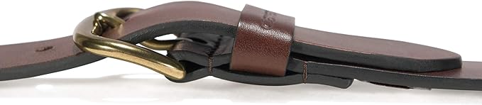 Carhartt Men's Bridle Leather Classic Buckle and Scratchless Belts