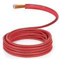 TEMCo 1 Gauge AWG 225 Ft Red Flexible Pure Copper Made in USA Welding Cable Battery Wire - Heavy Duty Solar, Inverter, Car, RV, Truck