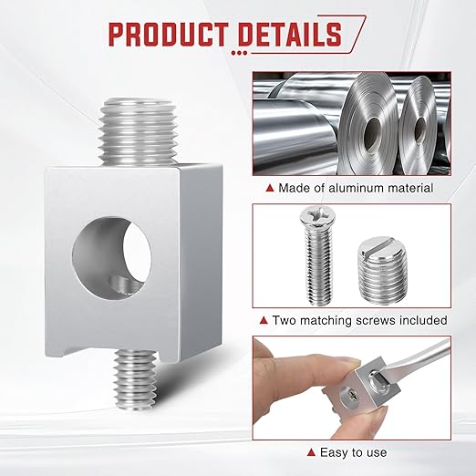 4-Pack #4-2/0 Neutral Lug Kit Aluminum Ground Lugs for Circuit Breaker Electrical Grounding Connections (L)