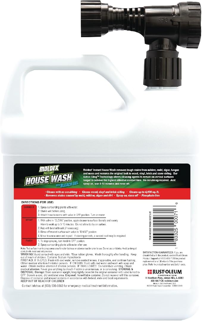 Moldex Concentrated Instant House Wash, 56 oz, Yellow