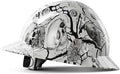 LANON Full Brim Hard Hat, OSHA Construction Work Approved, Premium Charcoal Gray Design, FRP Safety Helmet with 4 Point Adjustable Ratchet Suspension, Class C