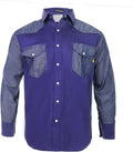 Just In Trend │Flame Resistant FR Shirt - 88/12 - Western Style - Two Tone