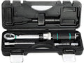 1/4-Inch Drive Click Torque Wrench Set, 20–200 in-lb (2.26–22.6 Nm), ±3% Accuracy, 4-Piece Kit with Adapters, Extension Bar, and Storage Case