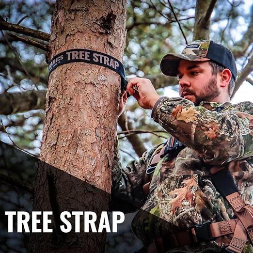 Malta Hunting Safety Ultralight Tree Stand Safety Harness Kit Set, TrueTimber Patterns, Multi-Sizes (Strata Camo, Large-XLarge)