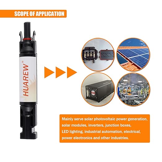 20A Waterproof in-Line Solar Fuse Holder,PV Inline Fuse Holders 20 Amp for Solar Panel and Solar Controller, Black,with Fuse