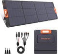 200W Portable Solar Panel Charger,Foldable Solar Panel for Power Station,QC3.0 USB-A &Type-C Output,25% High Efficiency,IP68,Integrated Design Sturdy Durable ETFE for Outdoor Camping,RV,Trip