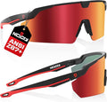 NoCry ANSI Z87 Sunglasses For Men or Women with Anti-Scratch and 100% UV Protection — High Contrast Lens Tinted Safety Glasses for Men — Perfect Z87 Safety Glasses or Safety Sunglasses