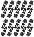 20Pcs Black Fuse Holder with Screw Cap for Fuse Insert, Panel Mounted, AC 250V 10A/125V 15A, for Solar Panel, Solar Controller, Boat Fuse Panel, Radio, Auto Stereo, Relay (6x30mm)