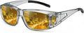 Bio-th Night Driving Glasses Anti Glare, Polarized Night Vision Glasses for Driving, HD Yellow Tint Lens for Rain, Fog & Dark