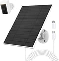 EverExceed 5W Solar Panel Compatible with Wyze Battery Cam Pro, Cam Outdoor V1, Cam Outdoor V2, Solar Panel for Wyze Camera with USB-C Port, Micro USB Adapter, Adjustable Wall Mount, IP65 Waterproof