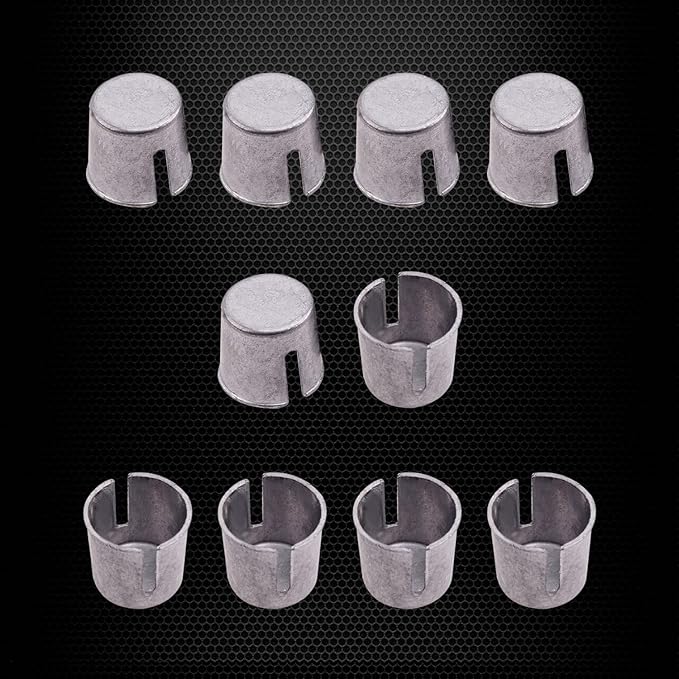 Ampper 10 Piece Battery Post Terminal Shims, Lead Terminal Shim Caps with 12 Piece Washers for Top Post Battery Post Ends Repair
