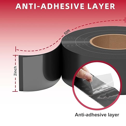 Butyl Joist Tape 2 inch, 2" x 50' Deck Joist Tape for Decking, 10 Rolls Waterproof and Anti-Corrosion Flashing Deck Tape Joist for Extend Deck Beam Roof Life Decking Tape