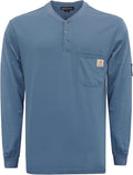 BOCOMAL FR Shirts Flame Resistant Shirt 5.5oz 100% Cotton Light Weight CAT2 Fire Retardant Henley Shirts