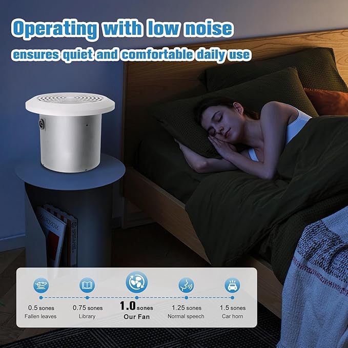 V2262-50 7 Inch Bathroom Exhaust Fan, 50 CFM Ceiling Exhaust Fan for 8" Rough-in Opening, 1.0 Sones Quiet Effective Ventilation for Bathroom, Kitchen, Laundry Room, Mobile Home