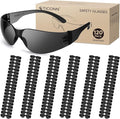 TICONN Clear Safety Glasses for Men, Safety Goggles with Scratch Impact Resistant Meets ANSI Z87.1 Standard