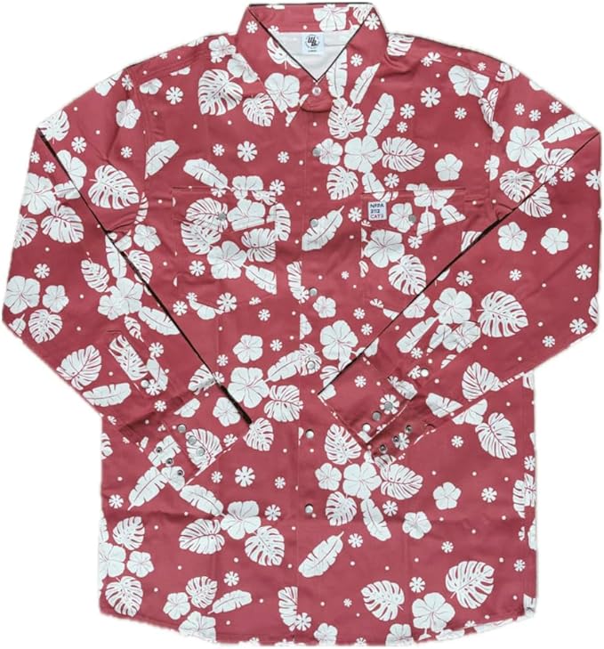 WoahBros FR Shirts for Men, 8oz Midweight Flame Resistant Welding Shirt, 100% Cotton, Pearl Snap Buttons - CAT2/NFPA2112
