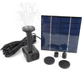Riloer Solar Pond Pump, Solar Filter for Pond 7V 1.4W 180L/H Solar Panel Powered Water Pump Garden Pool Pond Aquarium Fountain Brushless, Power of Pump IP68 Waterproof