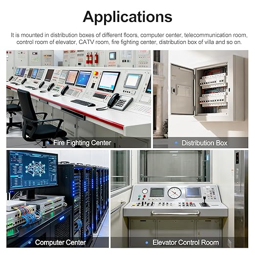 Baomain 2P (1P+N) Surge Protective,420V AC 40kA,BMD1-C40 Single-Phase SPD with Neutral Protection,DIN Rail Mounting,Flame Retardant Housing